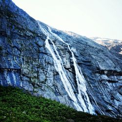 Scenic view of waterfall