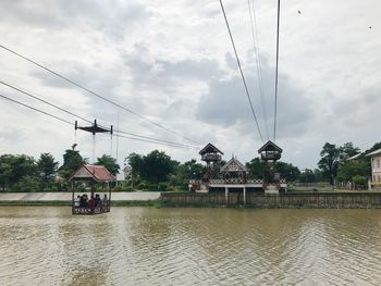 Scenic view of river against sky