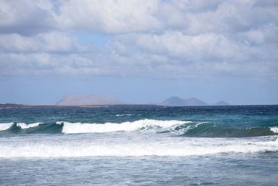 Scenic view of sea against sky
