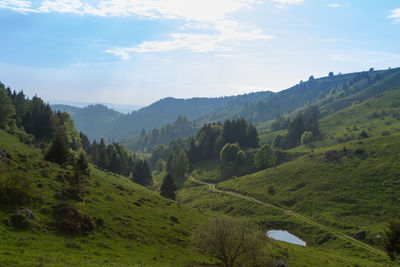 Scenic view of landscape against sky