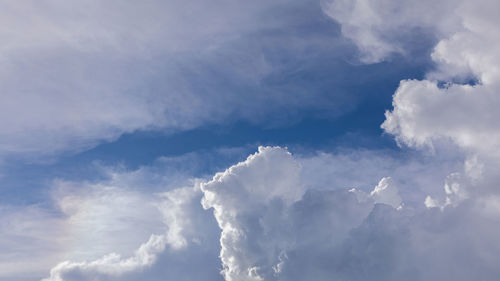 Low angle view of clouds in sky