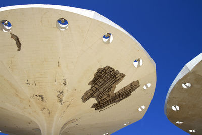 View of built structure against blue sky