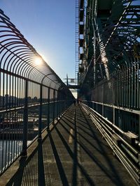 Bridge against clear sky