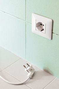 Electrical outlet on wall