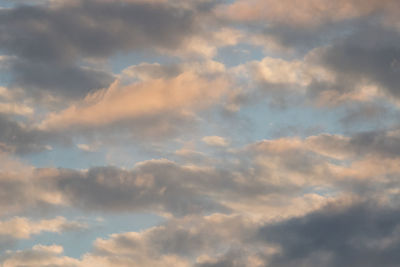 Low angle view of clouds in sky