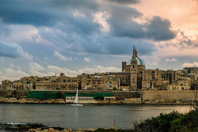 Historical cityscape of valletta