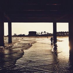 Pier in sea