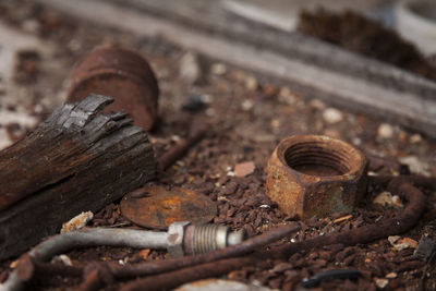 Close-up of rusty metal