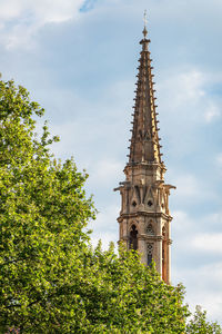 Low angle view of church against sky