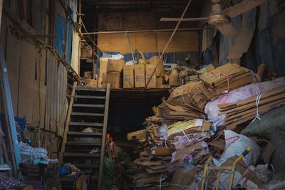 Stack of old abandoned building