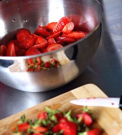 Close-up of strawberries