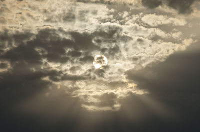 Low angle view of cloudscape against sky