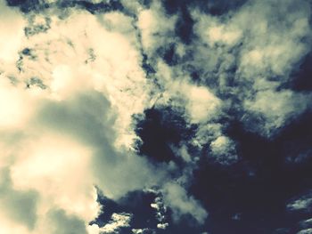 Low angle view of trees against sky