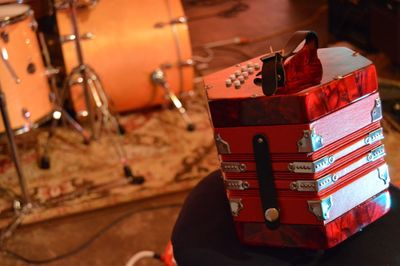 Close-up of accordion