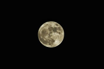 Full moon in sky at night