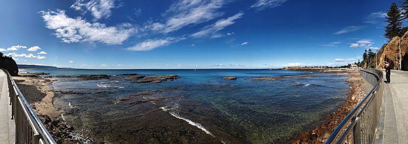 Panoramic view of sea against sky