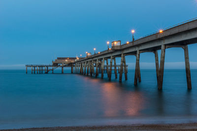 View of jetty in sea