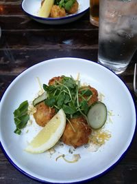 Close-up of food on plate