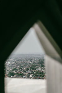 Aerial view of buildings in city