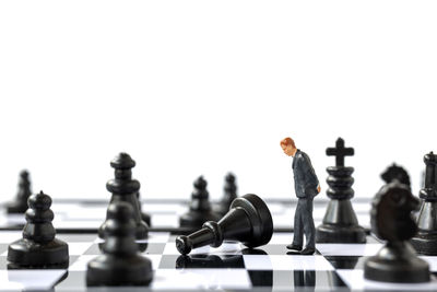 Full frame shot of chess board