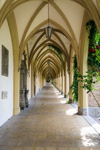 Empty corridor of building