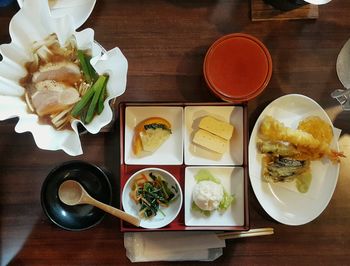 Close-up of food served in plate