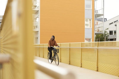 Woman cycling