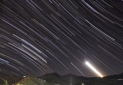 Scenic view of star field at night