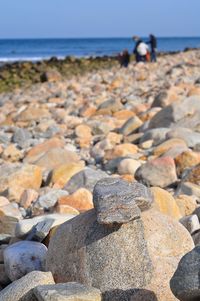 Rocks on beach