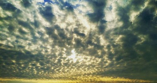 Low angle view of dramatic sky