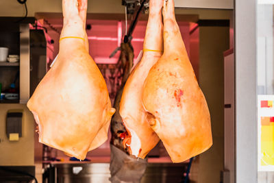 Midsection of man preparing food