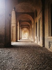 Empty corridor of building