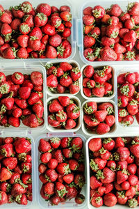 Full frame shot of strawberries