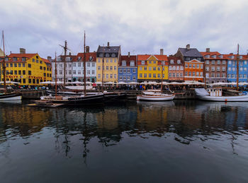 Boats in harbor