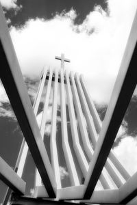 Building against cloudy sky