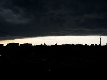 Cloudy sky at sunset