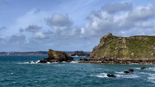 Scenic view of sea against sky