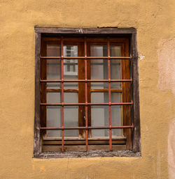 Close-up of building window