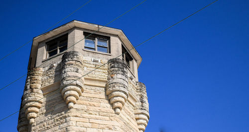 Historical abandoned prison guard tower 