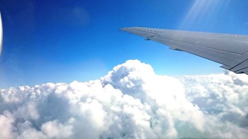 Aerial view of cloudscape