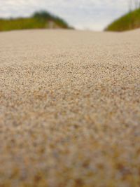 Surface level of sandy beach