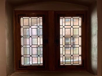 Window in the printing museum in lyon, france