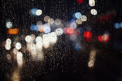 Raindrops on glass window