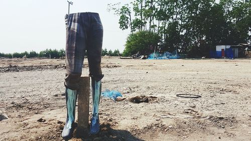 Man standing on beach