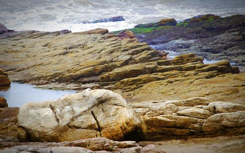 Rock formations in sea