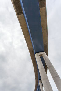 Low angle view of bridge against sky