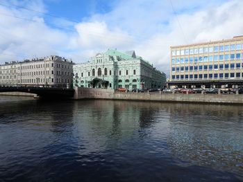 View of buildings at waterfront