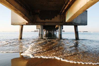 View of pier over sea