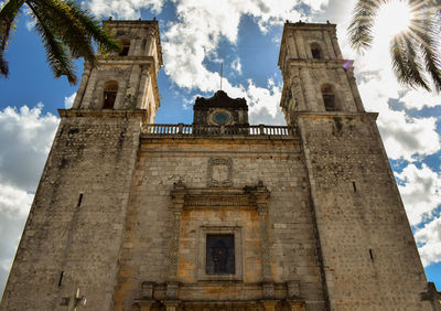 Low angle view of historic building against sky