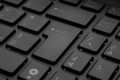 Close-up of computer keyboard